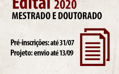 Edital 2020 | Mestrado e Doutorado